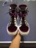 GIUSEPPE ZANOTTI Sneakers in Burgundy Velvet with Chains